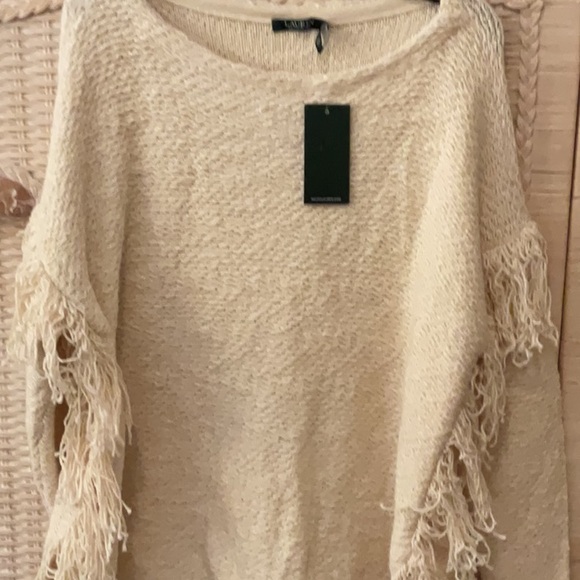 Gorgeous Fringed/Southwest Oversized Sweater by Ralph Lauren - Picture 11 of 13
